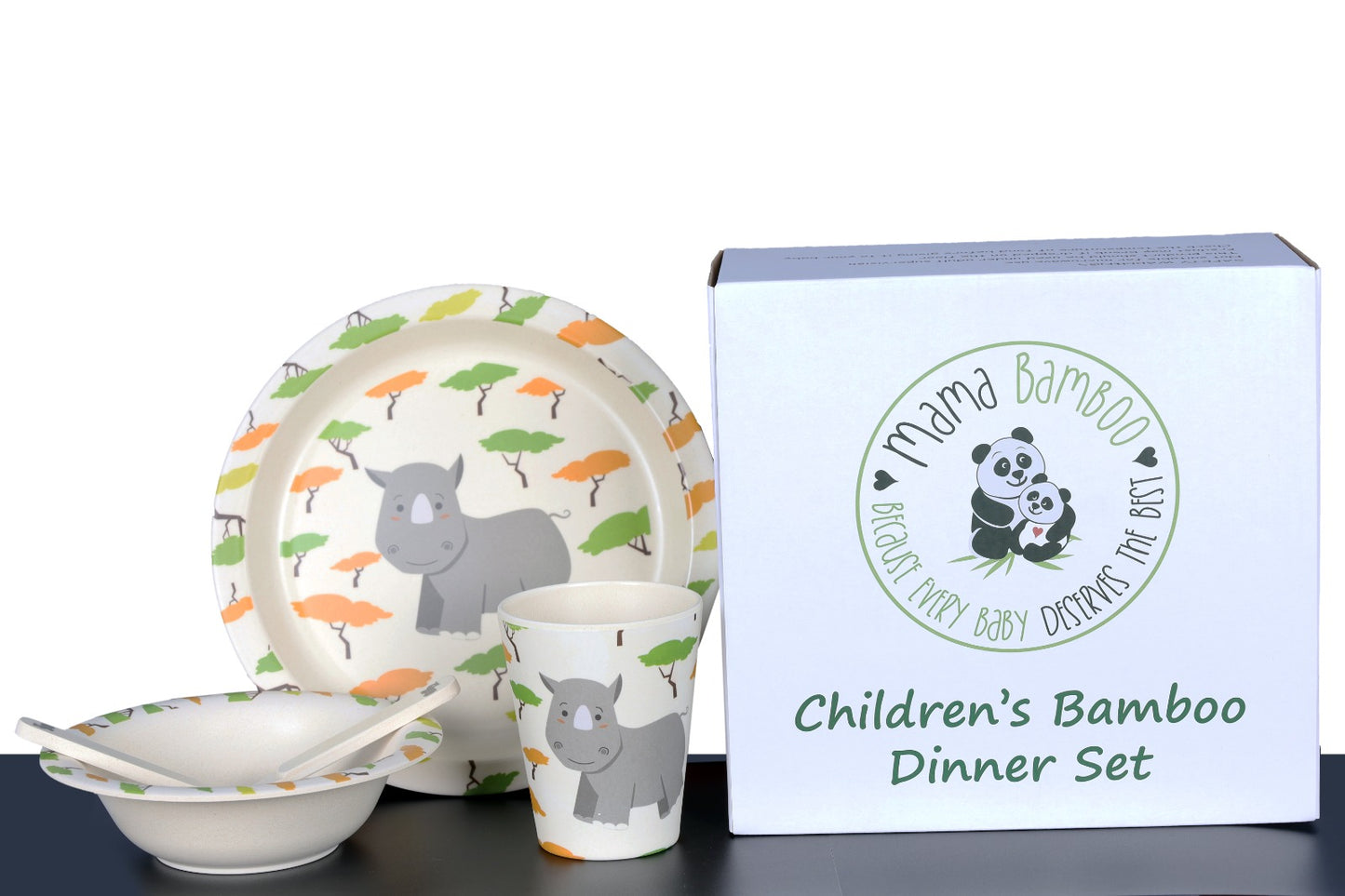 Rhino Tableware | Mama Bamboo