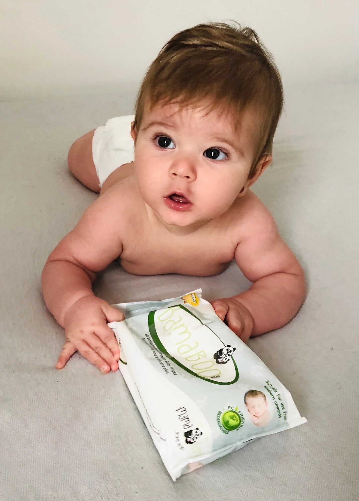 Mama Bamboo Biodegradable Baby-Wipes.