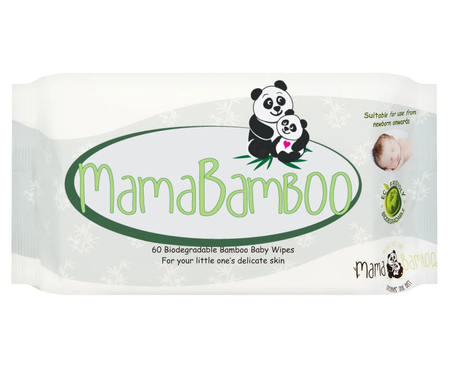 Mama Bamboo Biodegradable Baby-Wipes.